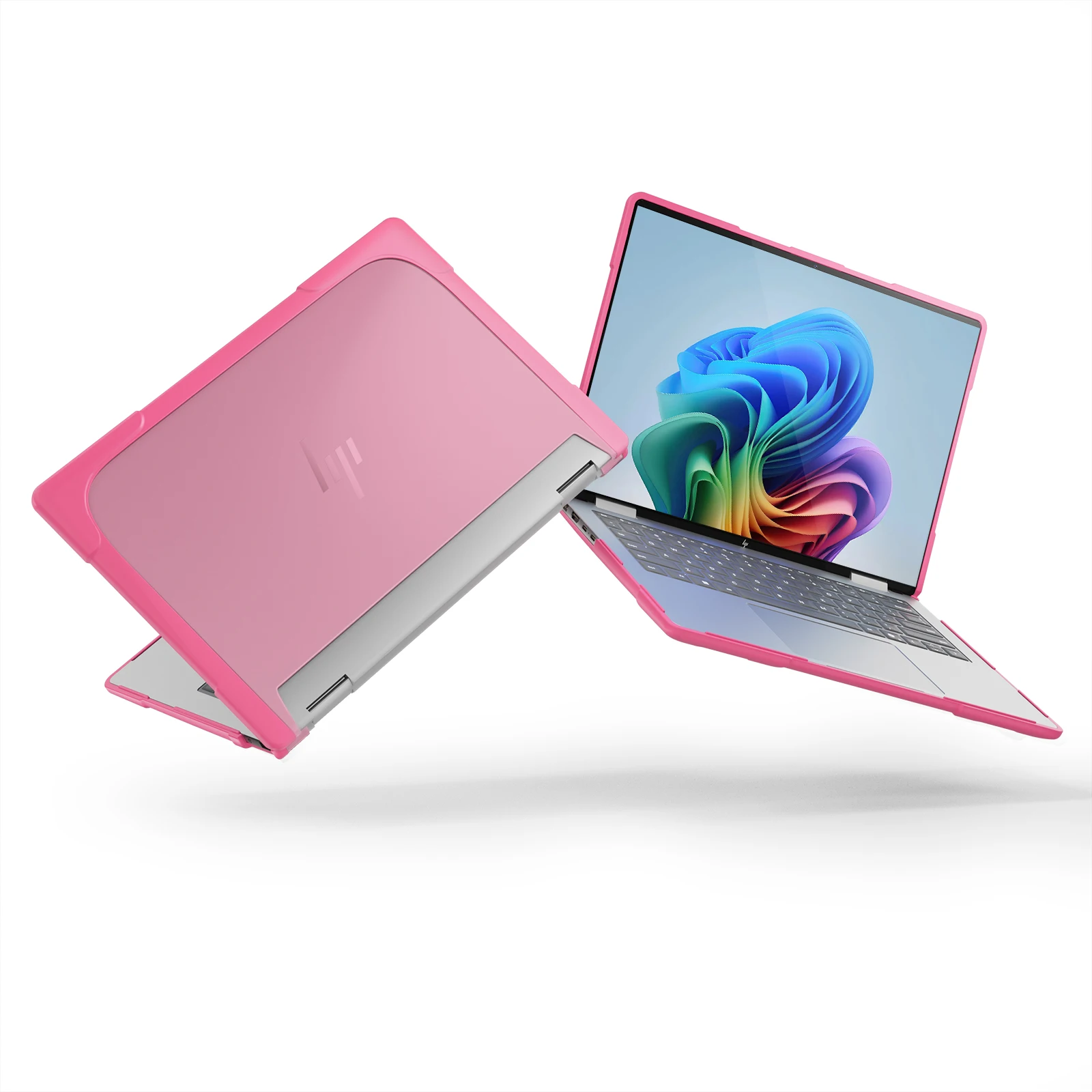 Micro-Clip-Laptoptasche für Hewlett-Packard ENVY x360 2024, 35,6 cm, integrierte Halterung, Ständer, Laptop-Abdeckung, PC + TPU, Ganzkörperschutz Image