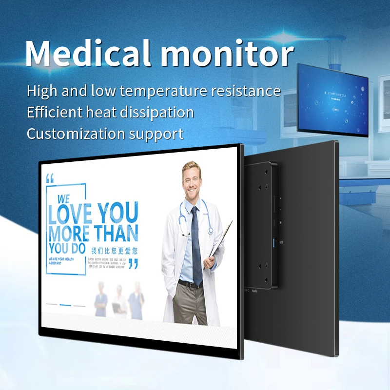 15,6 Zoll 4K OLED 1ms 100% DCI-P3 Medizinischer Tragbarer Monitor Touchscreen für Krankenhaus Medizinische Geräte Anzeige VESA-Halterung Image