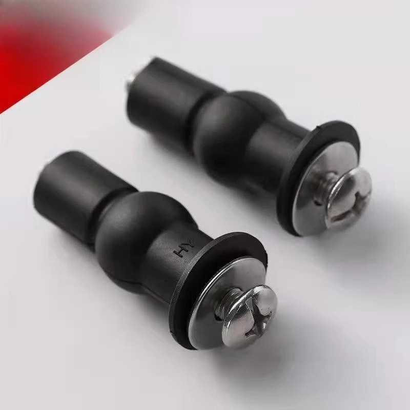 Für Toilettensitz-Schraubbefestigung 4-teiliges Set Universelle Toilettensitz-Scharniere Toilettensitz-Befestigungsschrauben Fixiert Image