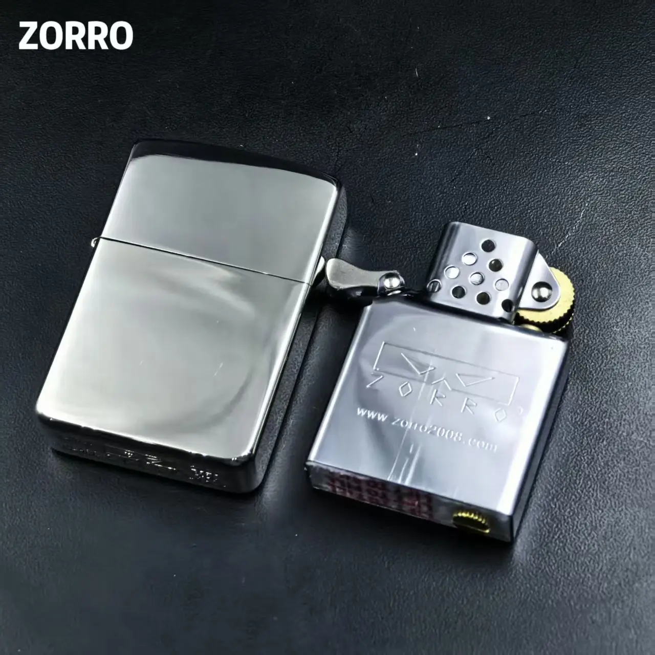 ZORRO neues 910S Nickel-Silber 1941 Feuerzeug, dickes Panzerfeuerzeug, Zigarettenzubehör, Herren-Geschenk Image