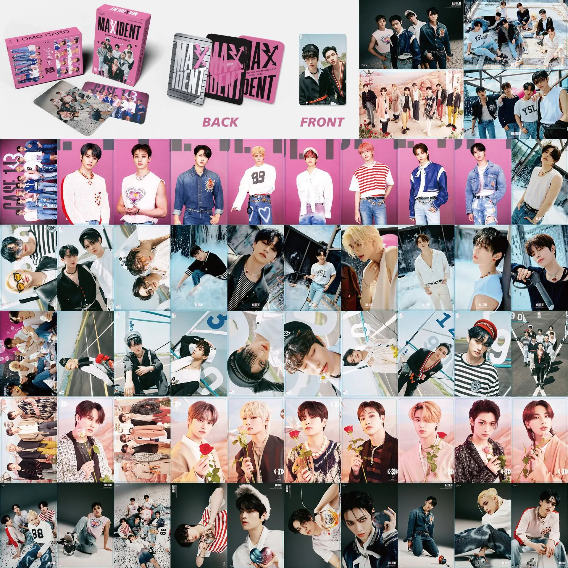 55 Stray Kids Album-Sammelkarten, Same Lomo-Karten, Hwang Hyunjun Kollektion, Kleine Karten, Postkarten, Weihnachtsgeschenke Image