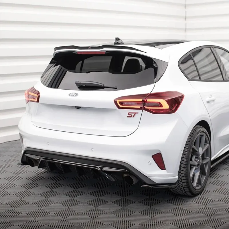 Maxton Style Heckdiffusor für Ford Focus Hatchback ST Mk4 2019–2025, Auto-Heckstoßstange, Volant, Spoiler, Splitter, Bodykit Tuning Image