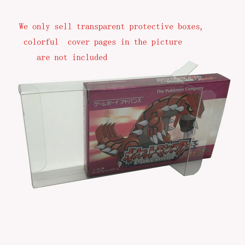 Klare transparente Box für GBA Japan Version JP Spielkarte Farbbox Kunststoff PET Protector Sammlung Aufbewahrung Schutzbox Image
