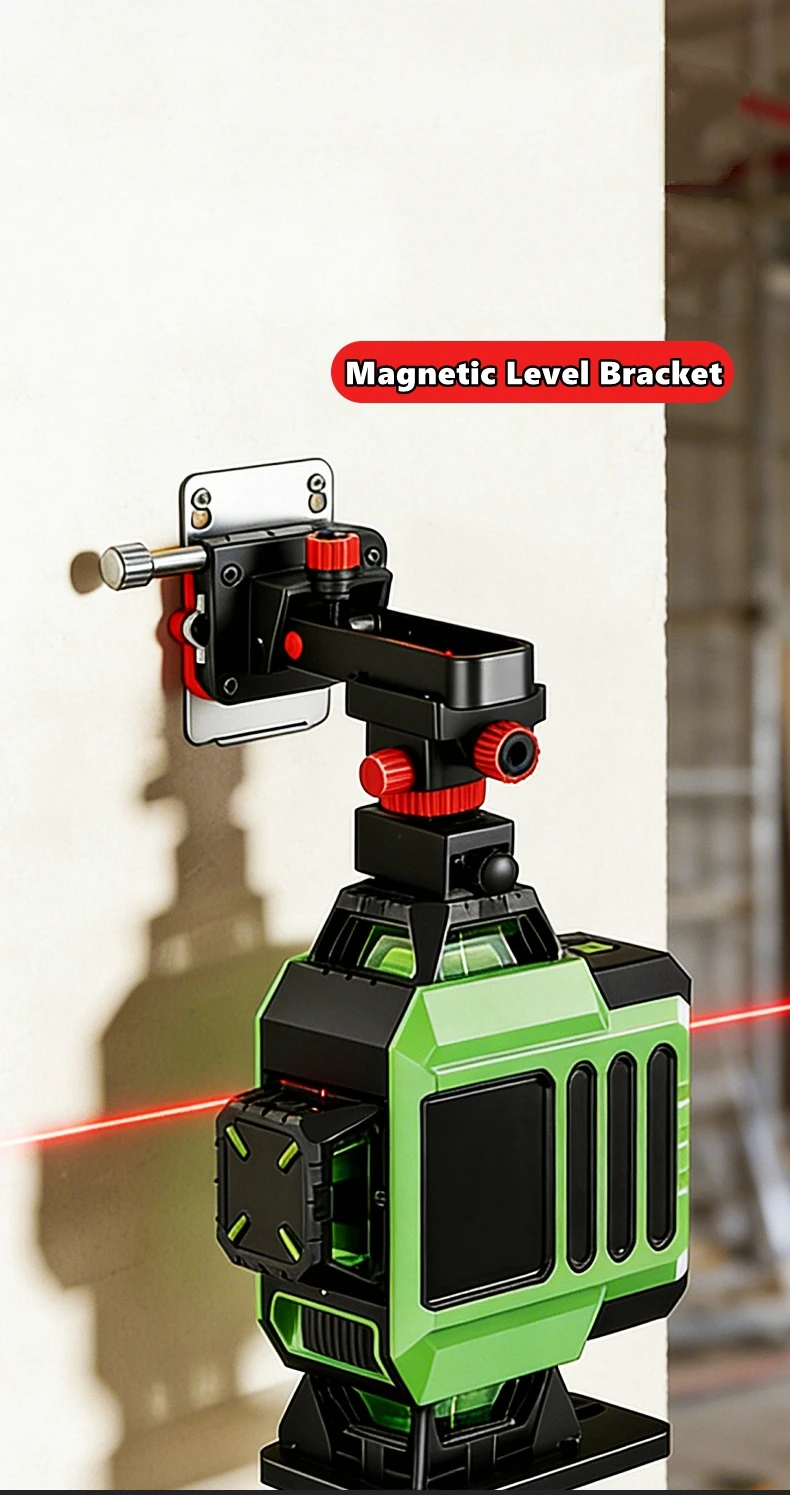 Leistungsstarke Magnetische Nivellierhalterung mit Feineinstellung, Verstellbare Wandhalterung, Starke Magnetische Unterstützung 360° ° Einstellbar Image