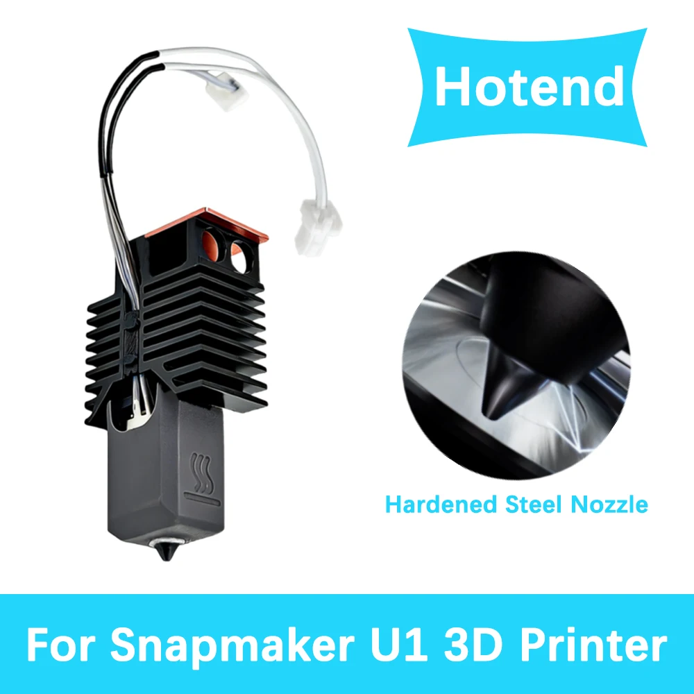 Für Snapmaker U1 High-Flow Hotend U1 Druckkopf 24V 48W Keramik-Heizkit Gehärtete Stahldüse Hot End U1 3D-Drucker-Teile Image