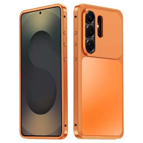 Handy Hülle Handyhüllen Für Samsung Galaxy S26 Ultra Rückseite Magnetische Adsorption Vollschutz Stoßfest Retro Metall Image