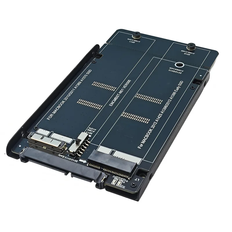 Adaptateurs de disque dur 2.5 pouces SATA 22 broches vers 2010 2011 2012 Mac Air Pro Retina SSD 12 + 6 broches 17 + 7 broches A1425 A1398 MC975 MC976