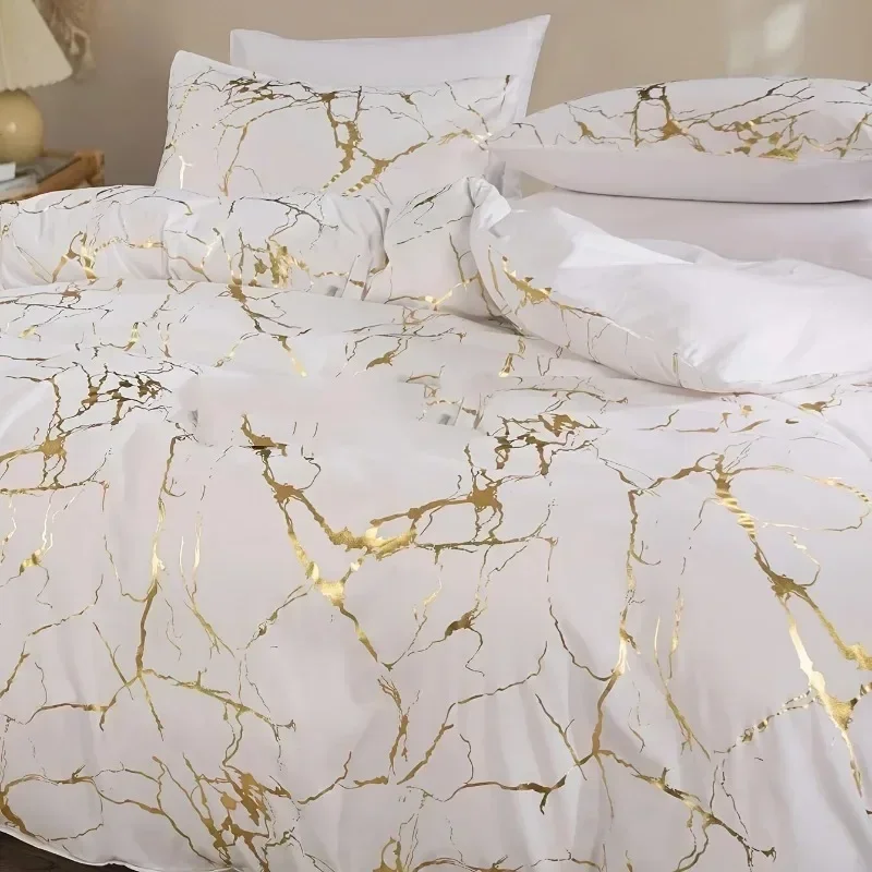 2/3 pièces literie Textiles de maison couleur unie vers le bas housse de couette taie d