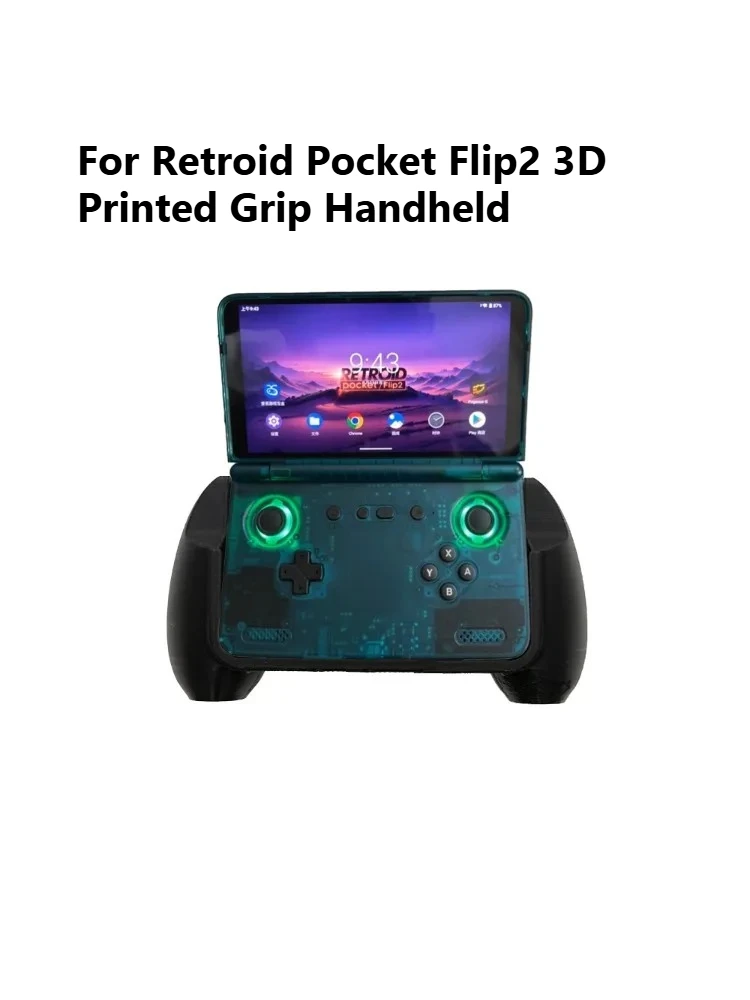 For Retroid Pocket Flip2 RP Flip2 3D Printed Grip Handheld Retro Game Controller Video Game Console DIY Controller