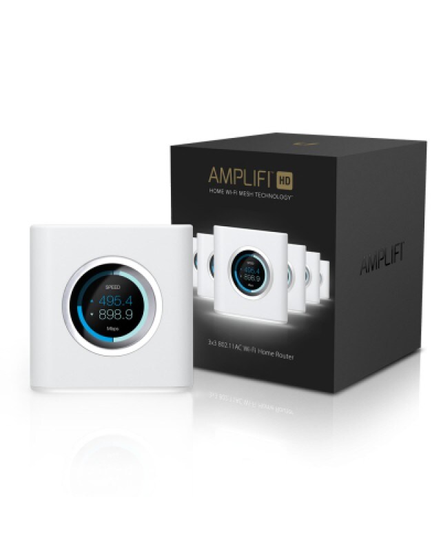 UbiQuiti AmpliFi HD WiFi Router AC1750 WLAN 1,300 Mbps Bluetooth AES/EBU Plug & Play Stand-Alone Google Android Image