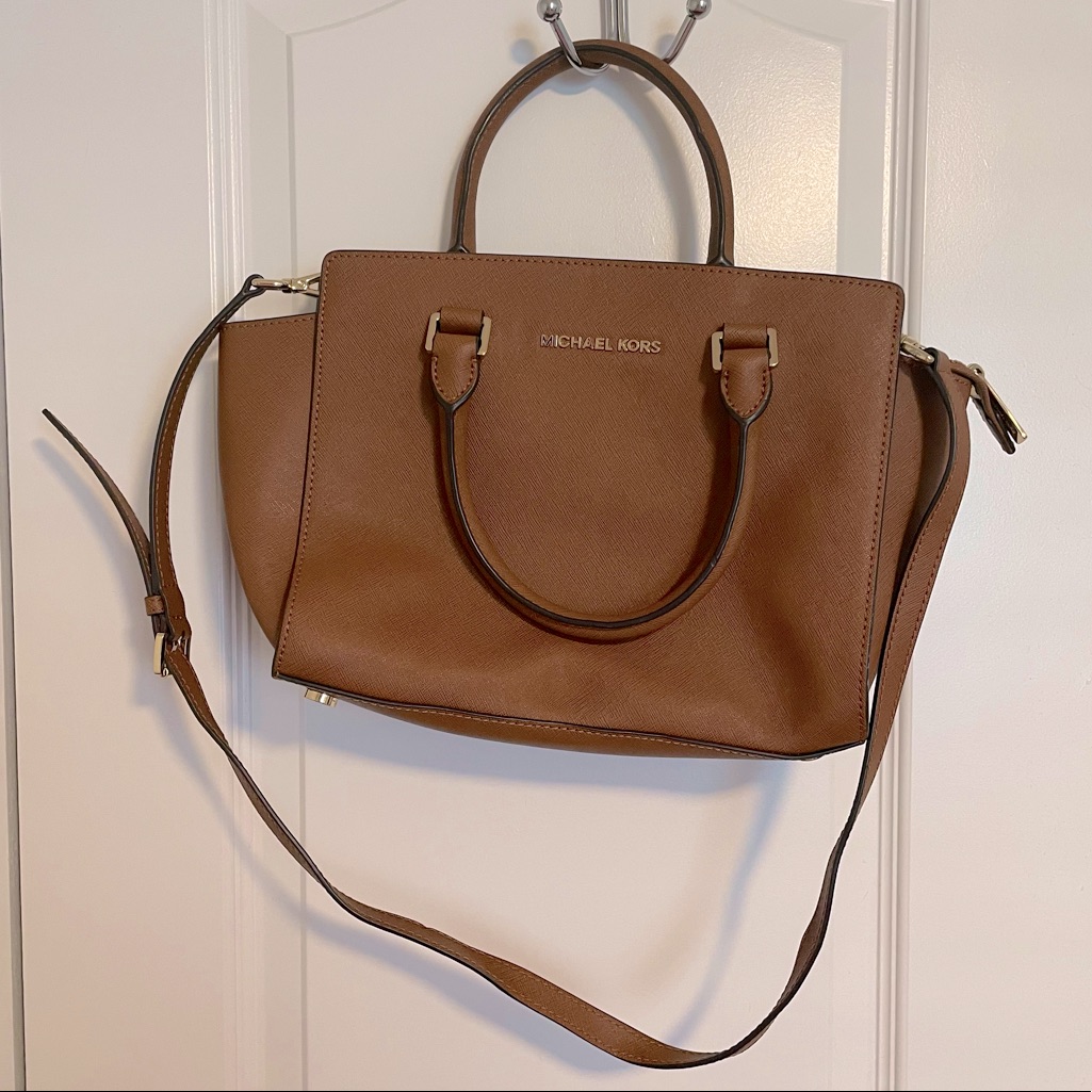 Michael Kors Bags | Brown Leather Michael Kors Handbag | Color: Brown | Size: Os