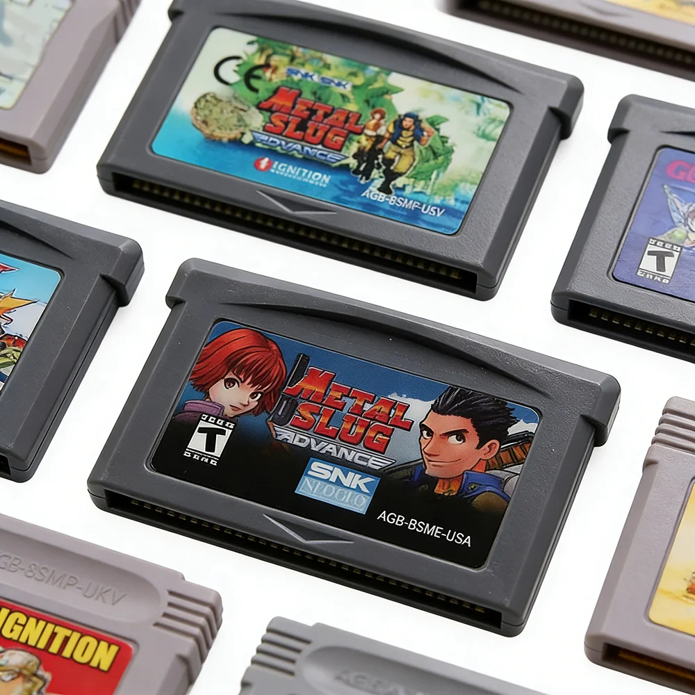 32 Bit Video Game Cartridge Game Console Card for GBA Shooting Games Series Metal Slug Advance English Language USA/EUR Version
