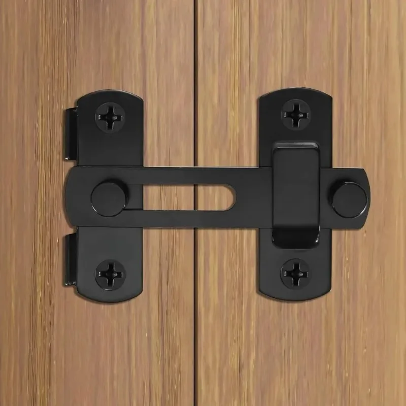 180-Grad-Edelstahl-Kippriegel, Schiebe-Scheunentor-Verschluss, Hardware-Torriegel für Fenster, Schrank, Türschloss, Schutzriegel Image
