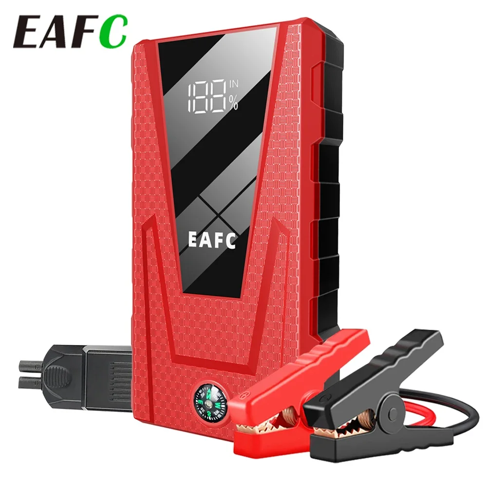 EAFC Tragbare 1200A Auto Batterie Starthilfe Auto Batterie Booster Ladegerät 12V Start Gerät Notfall Booster Smart Clip Image