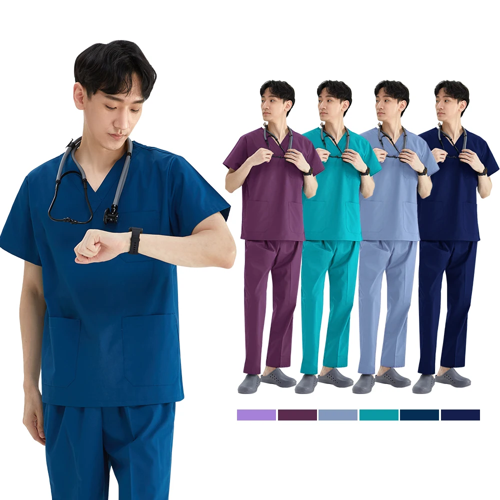 Medizinische Arbeitskleidung für Männer Chirurgische Pflegesets für Krankenschwestern Apotheke Krankenhaus Ärzte Arbeitsuniform 101 Image