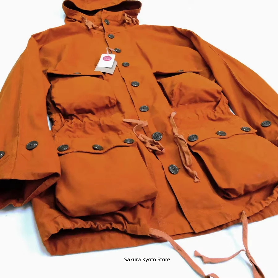 STUDIO Branch Line antike MARU SANKAKU 70er Jahre Multi-Pocket-Angriffsjacke Image
