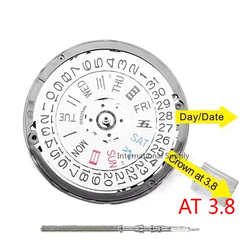 Japan NH36 3.8 NH35 Uhrwerk Automatisches Mechanisches Hochpräzises Japanisches TMI NH36A-3.8 Uhren-Kalendermechanismus Armbanduhr Tag-Datum-Einstellung Image