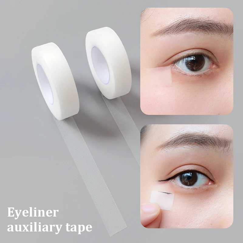 1 Rolle 9 m Eyeliner Hilfspflaster Lidschatten-Schutzband Augen-Make-up-Werkzeug Wimpernverlängerung Schönheit Kosmetik Klebeaufkleber