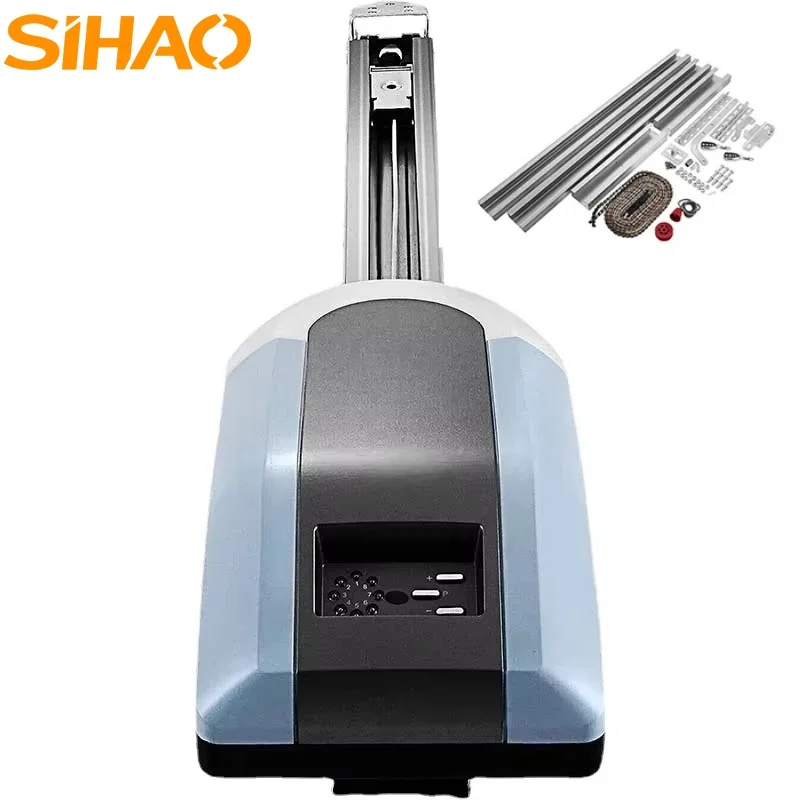 SIHAO Automatischer Garagentoröffner, 220 V, elektrisch, mit extrem leisem Wechselstrommotor und Fernbedienung, robuster Motorzugang Image