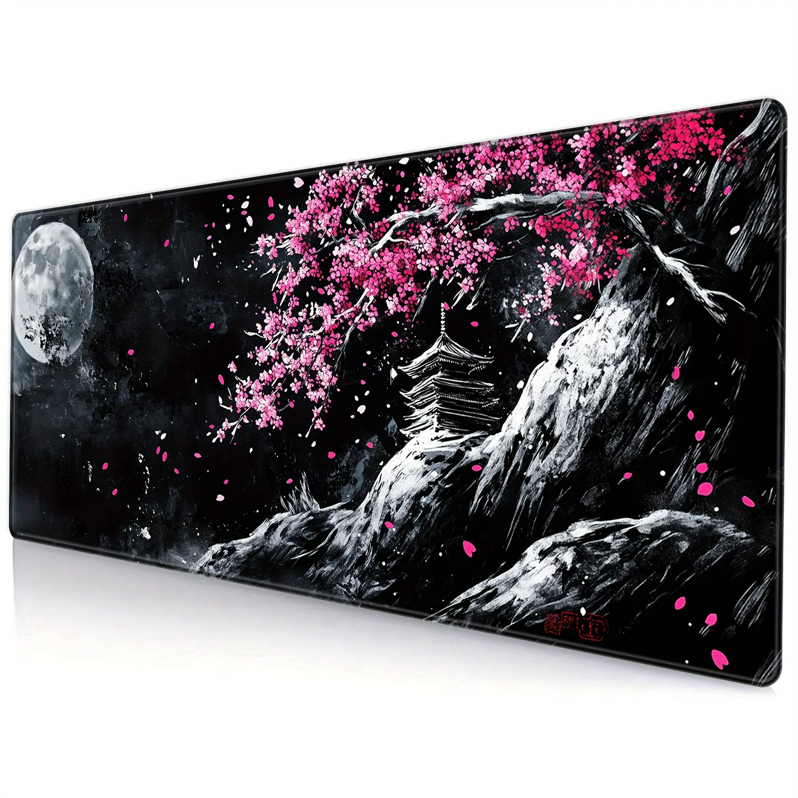 Kirschblüten Mauspad großes Mauspad 400X900 PC Computer Tastatur XXL Schreibtischunterlage Büros Innenzubehör Japanischer Stil Image