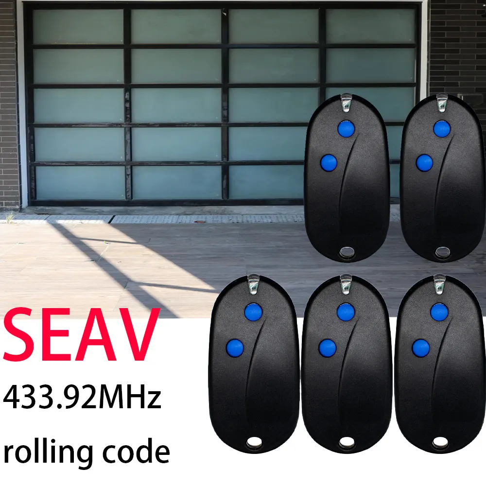 5 Stück SEAV Sender BE-HAPPY-RS2 RS1 RS3, BE-SMART-RS2 RS1 RS3 Garagentor-Fernbedienung 433,92 MHz Rolling Code Image