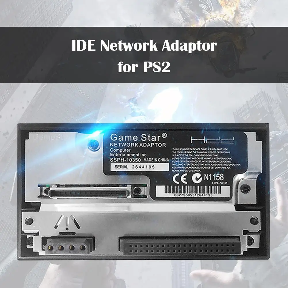 Netzwerkkartenelemente für SATA/IDE PS2-Spielekonsolen, leichter 2,5/3,5-Zoll-SATA-Sockel-HDD-Adapter für Spiele Image