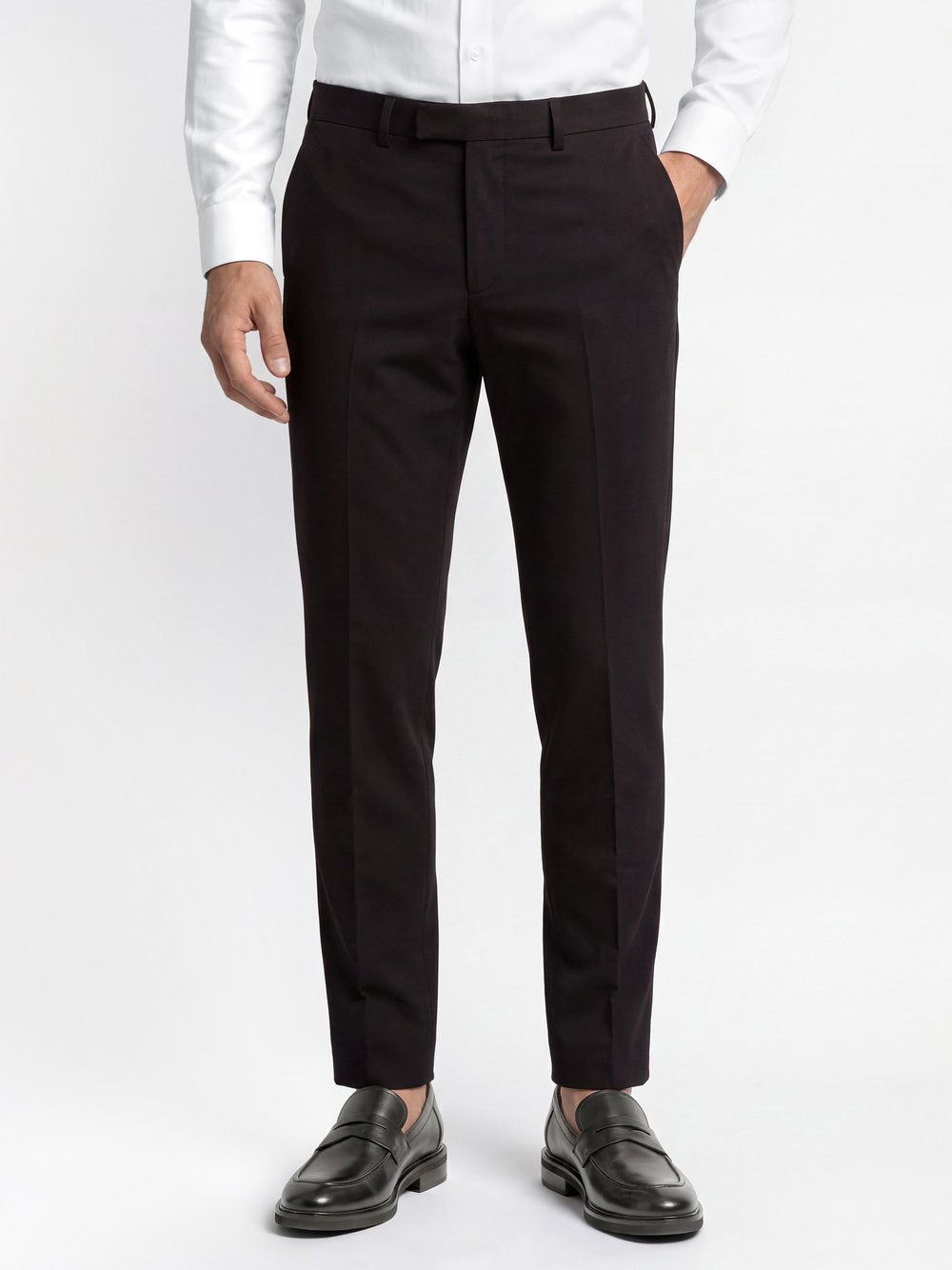 Finshley & Harding London Baukasten-Hose Herren Slim Fit schwarz, 24 Image