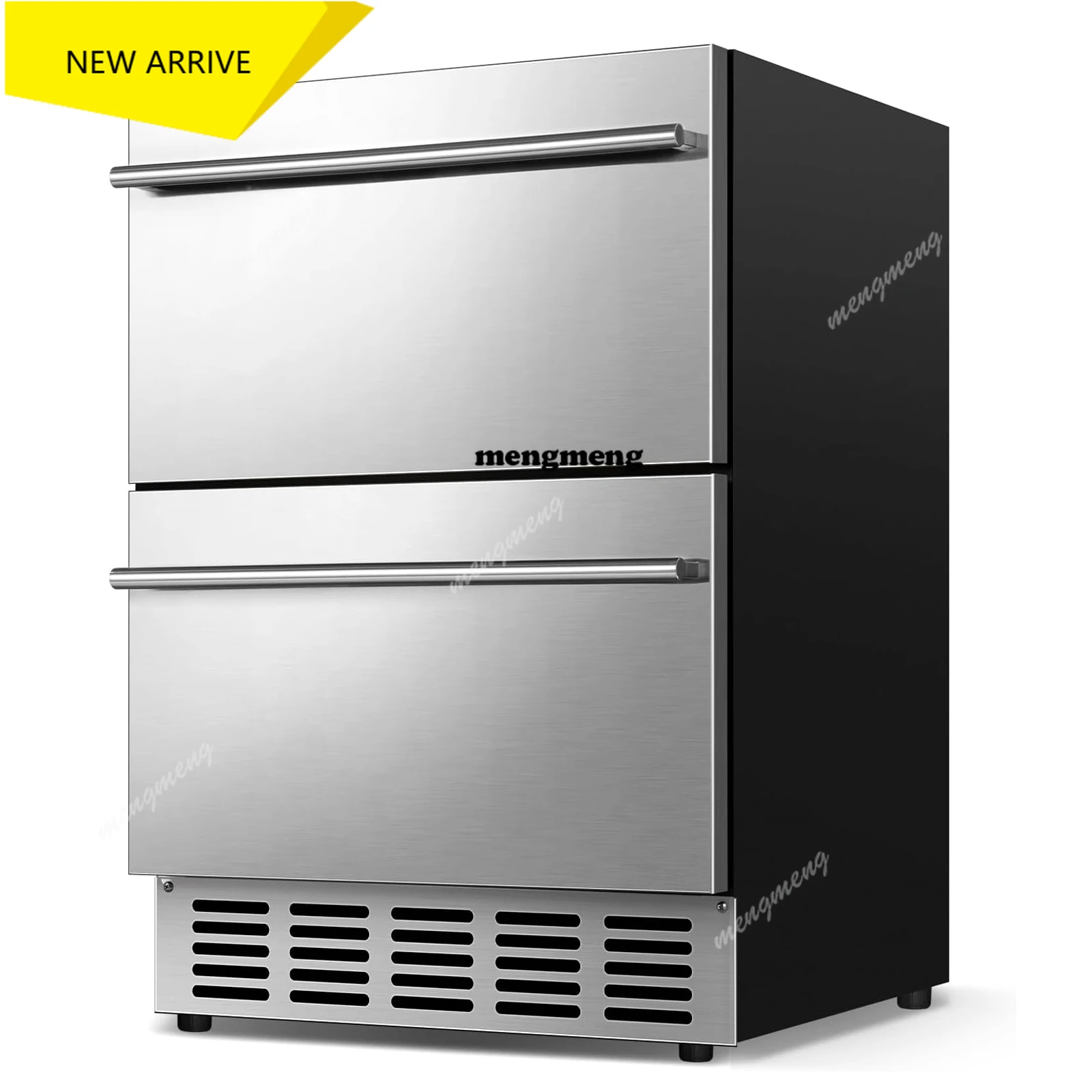 Réfrigérateur extérieur pour patio, réfrigérateur à tiroirs extérieur, réfrigérateurs sous comptoir de 24 pouces avec roulettes, réfrigérateur à boissons pour 120 canettes