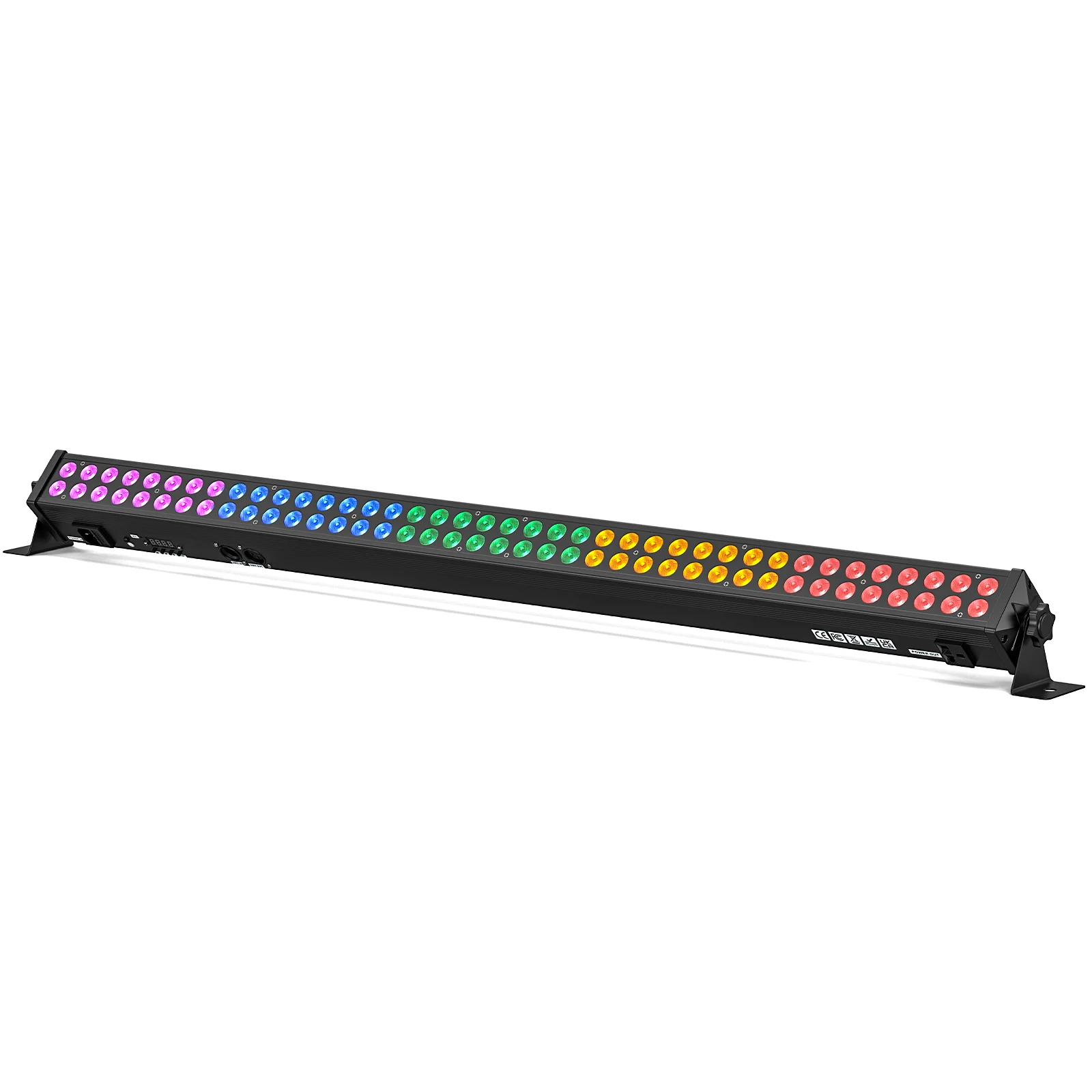 Yiflamefly 120W Wandfluter-Lichtleiste mit 80x2W RGB-LEDs und Mischbühnen-Lichteffekten, DMX-Partybeleuchtung für DJ, Club, Konzert, KTV