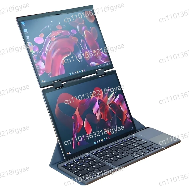 Neuer 10,5 + 10,5 Zoll Dual-Touchscreen Laptop Günstiger 360° Flip YOGA Laptop Tragbarer Win 11 Laptop-Computer für Geschäft und Büro Image