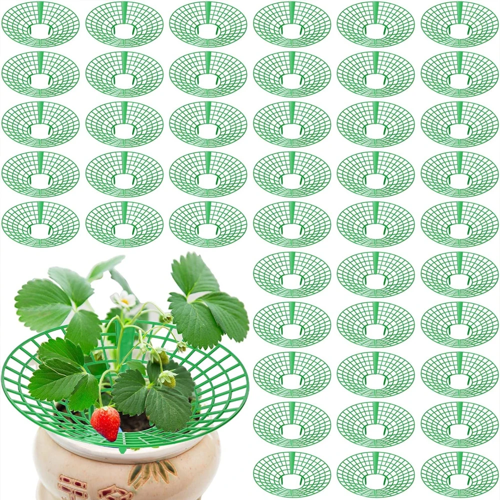 5/10/20 Stück Erdbeerstützen, runder Erdbeer-Rahmenständer, Pflanzenständer mit 3 stabilen Beinen für Gartenbedarf im Freien Image