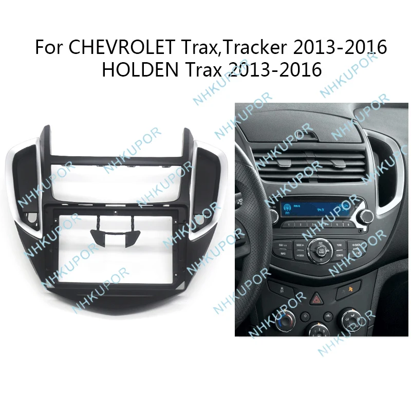 Auto Radio Rahmen Kit Für CHEVROLET Trax Tracker 2013-2016 Auto Stereo Installieren Dash Panel Fascia Trim Kabel canbus Decoder Adapter Image