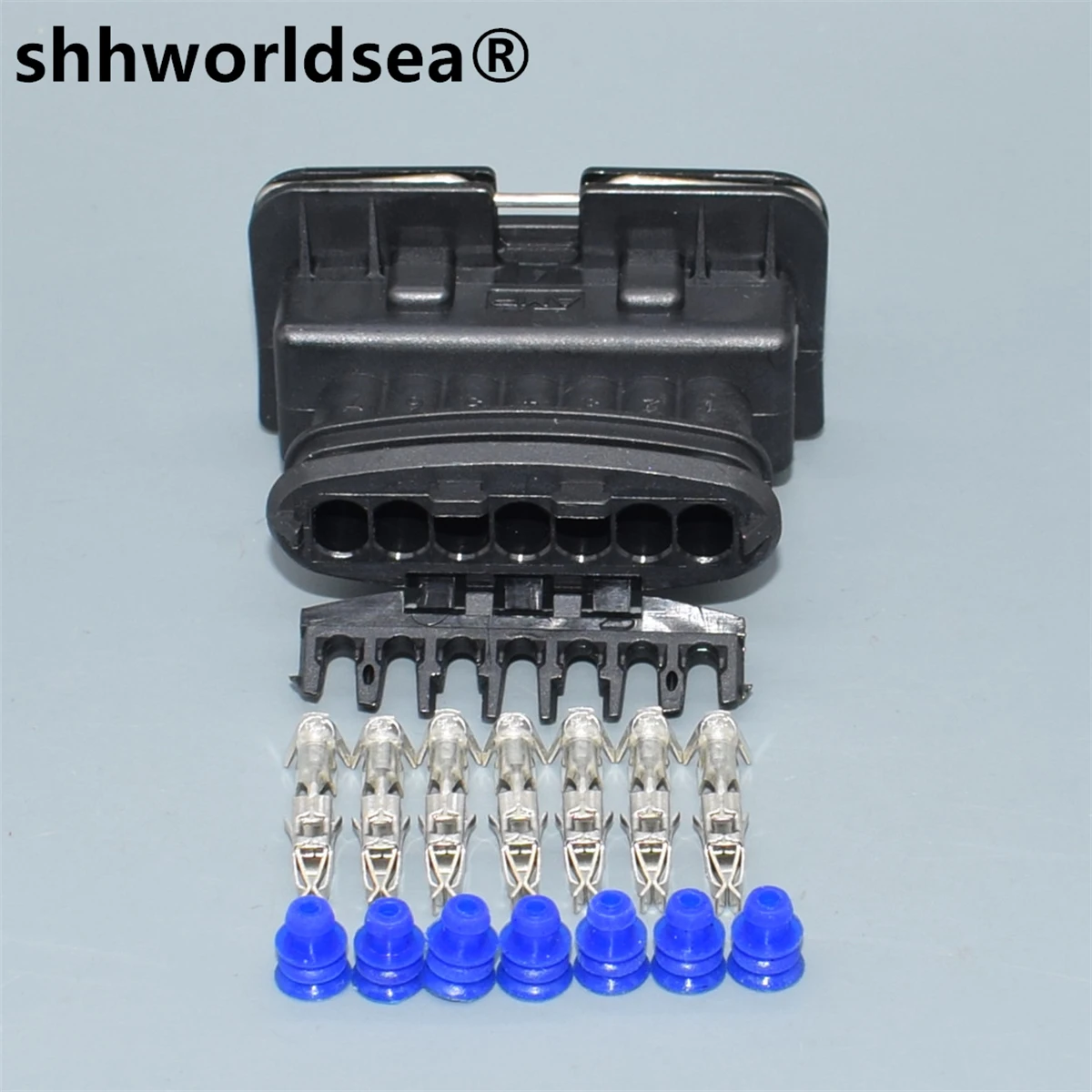 Shhworldsea 7-polig 3,5mm 172108-1 Kfz-Steck verbinder Kabel buchse wasserdichter Stecker Image