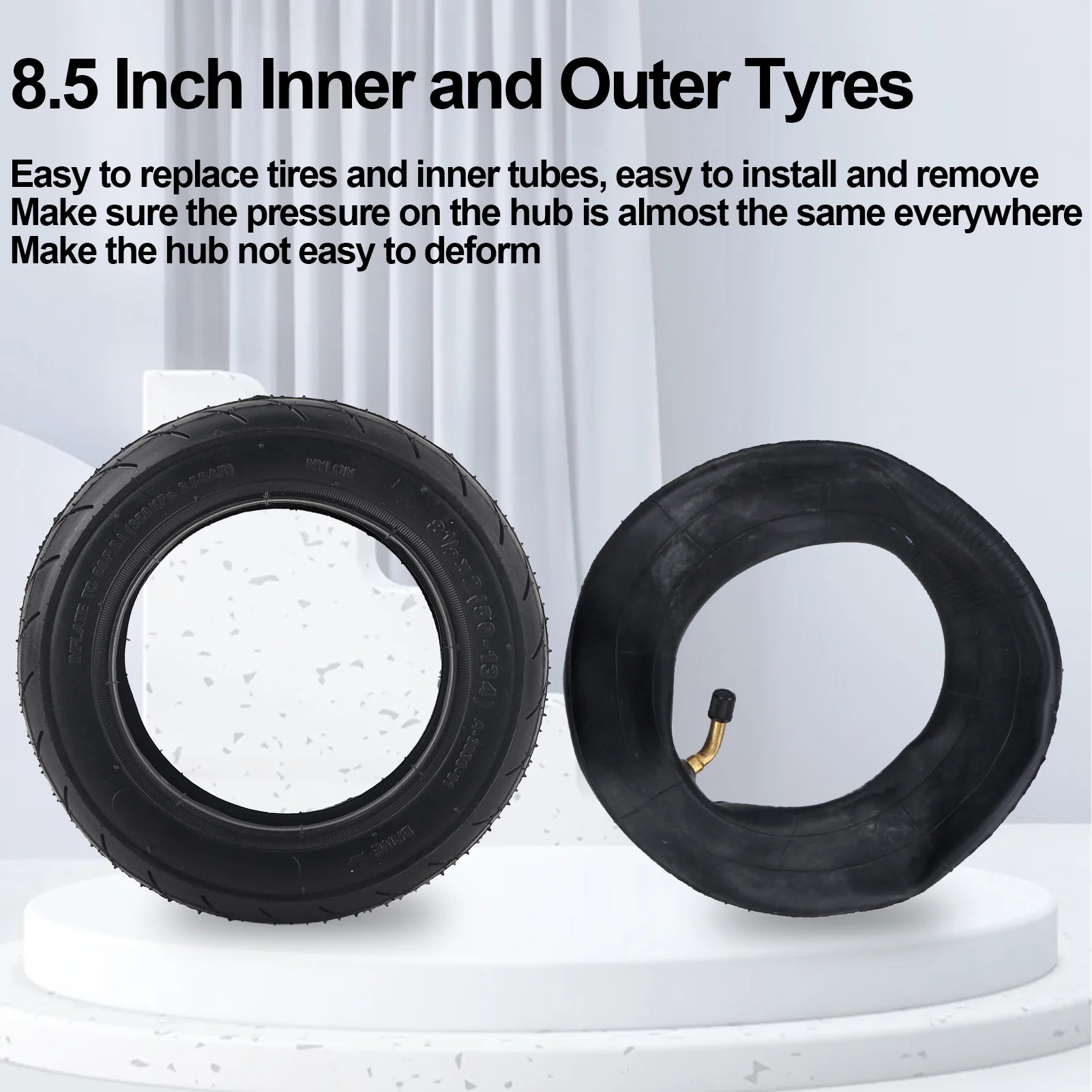 Pneu pneumatique 8 1/2x2 (50-134) 8 1/2x2 (50-134), pneus intérieurs et extérieurs pour Scooter électrique, pneu pneumatique de 8.5 pouces