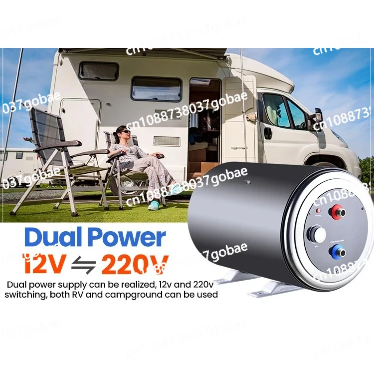 12V 10l Heißwasserbereiter für Wohnmobile, 12V DC Elektrischer Warmwasserbereiter für Wohnmobile Image