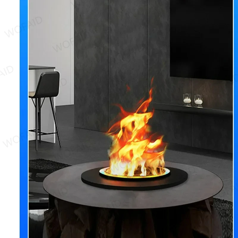 Niedrigster Preis, elektrischer Kamin für Wohnzimmer, Wassernebel, realistischer Flammenbefeuchter, modernes Herzstück, mit Fernbedienung Image