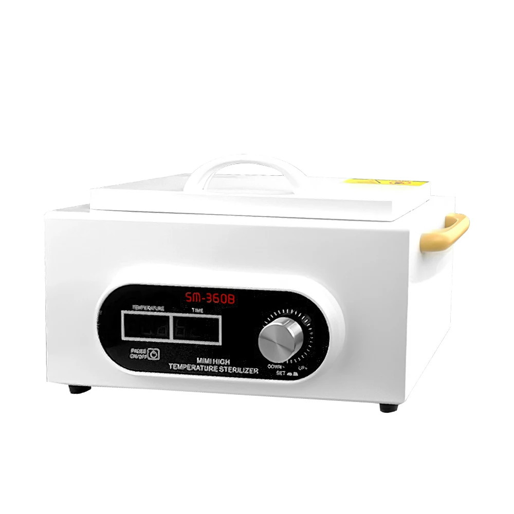 200 ° C Beauty Tool Sterilisator, Digitaler Timer-Desinfektionsschrank für Nagelscheren, Pinzetten & Kosmetik Image