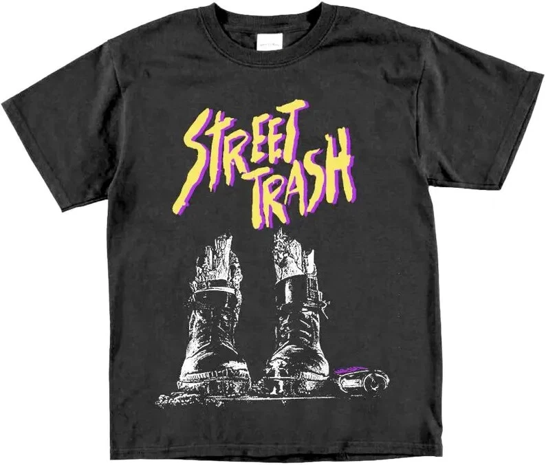 Streetwear Horrorfilm-T-Shirt 1987 Retro Gothic Punk Grunge Comedy Unisex Reine Baumwolle Ganzjahres-Streetwear-Shirt