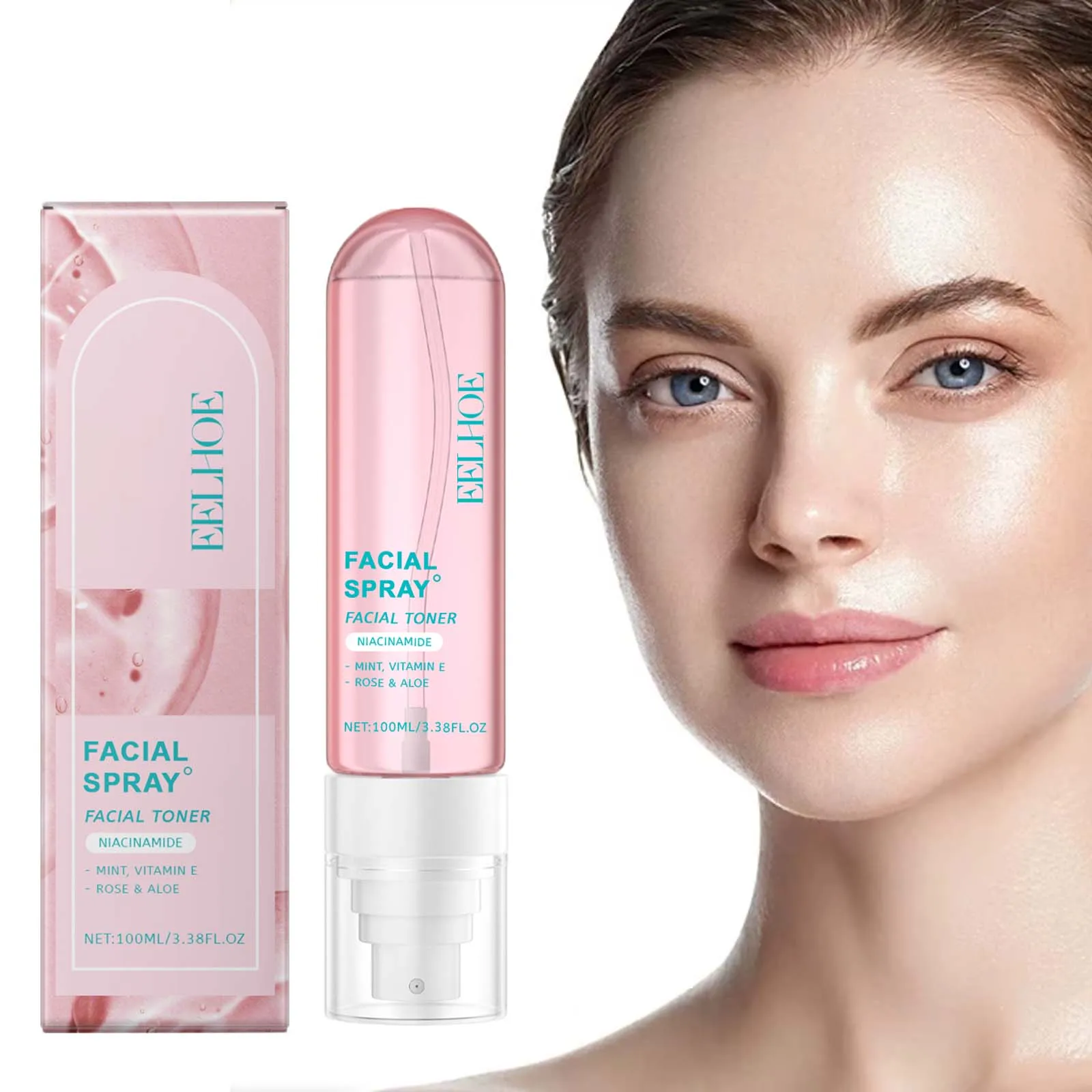 Niacinamid-Toner-Spray, feuchtigkeitsspendend, aufhellend, Gesichtspflege, verbessert Stumpfheit, gleichmäßiger Hautton, feuchtigkeitsspendend, glättet die Haut Image