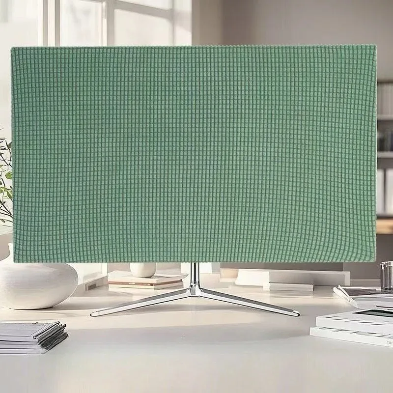 Weiche, elastische Staubhülle aus Stoff für Monitore, dehnbare, staubdichte Schutzhülle für 27-30 Zoll Computerbildschirme Image