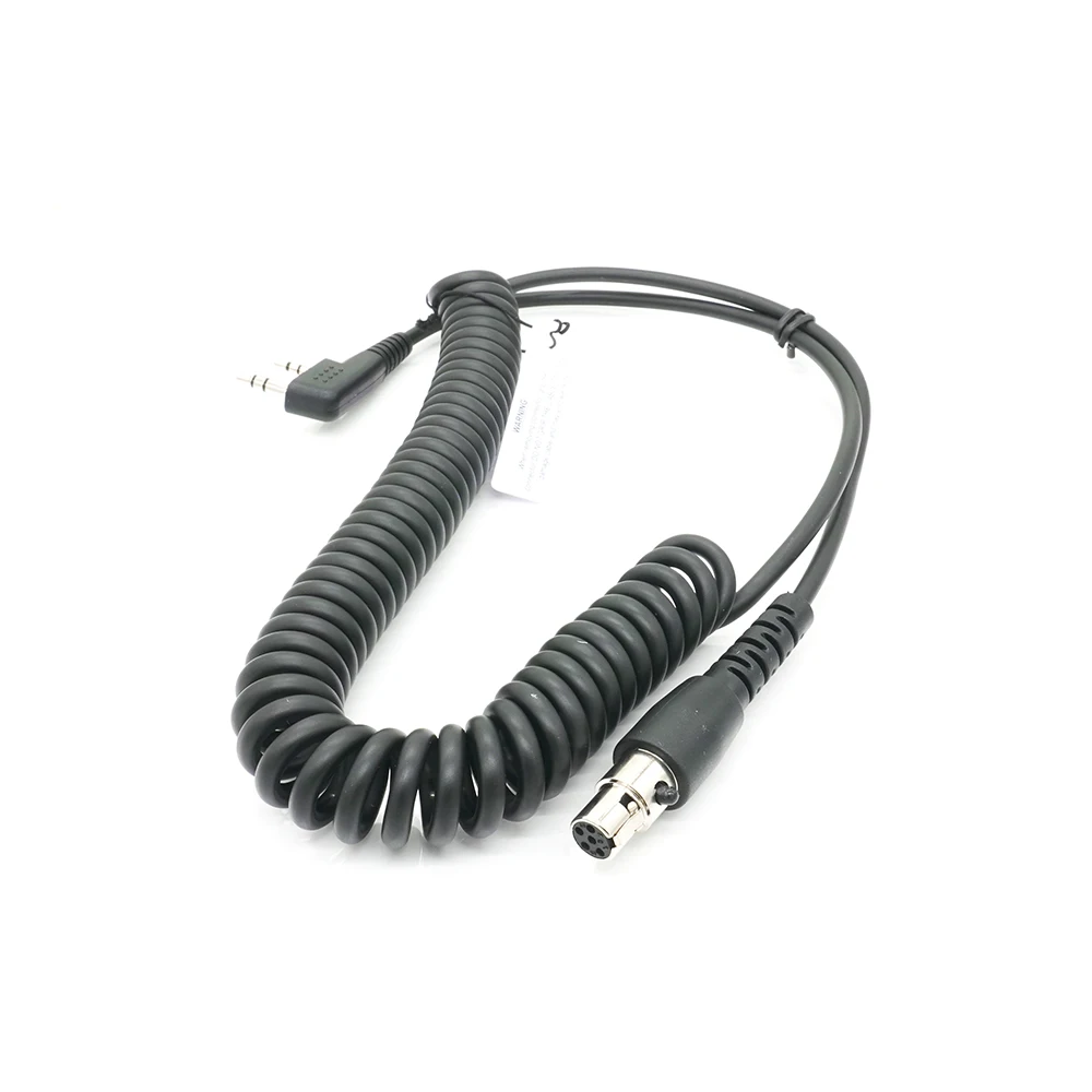 Zwei Weg Handheld Radios und Headsets 2-Pin zu 5-Pin Spule Kabel Kompatibel mit Kenwood/baofeng/RH5R/RDH/HYT/Relm,CC-Ken Avi Image