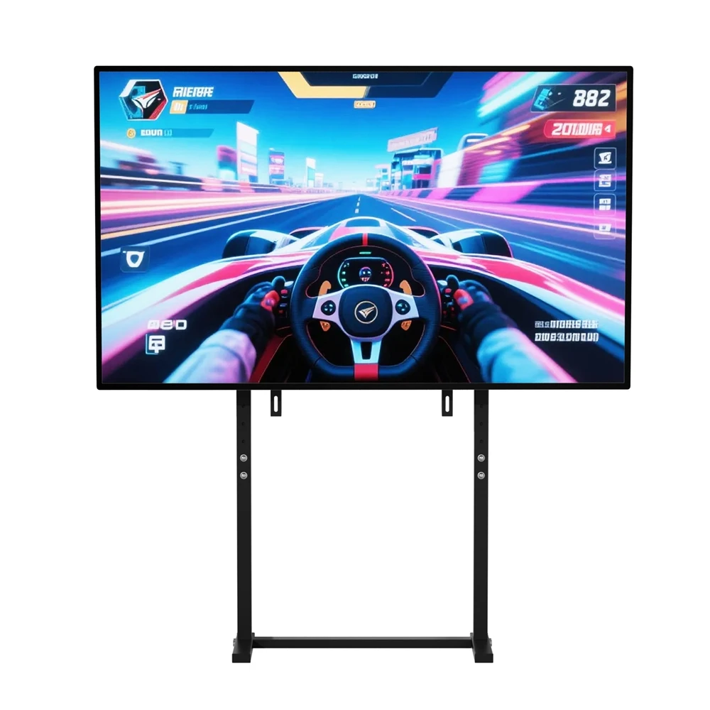 UNHO höhenverstellbarer mobiler TV-Ständer für 32–85 Zoll LED-LCD-Bildschirme, stanzfreie Installation, kompatibel mit Panel-TVs Image
