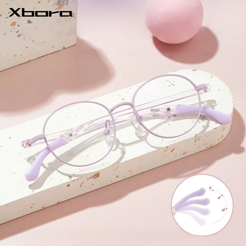 Neue Kinder Anti-slip Ohr Haken Sport Brille Rahmen Silikon Nase Pads Jungen Mädchen Komfortable Optische Brillen JS6517 Image