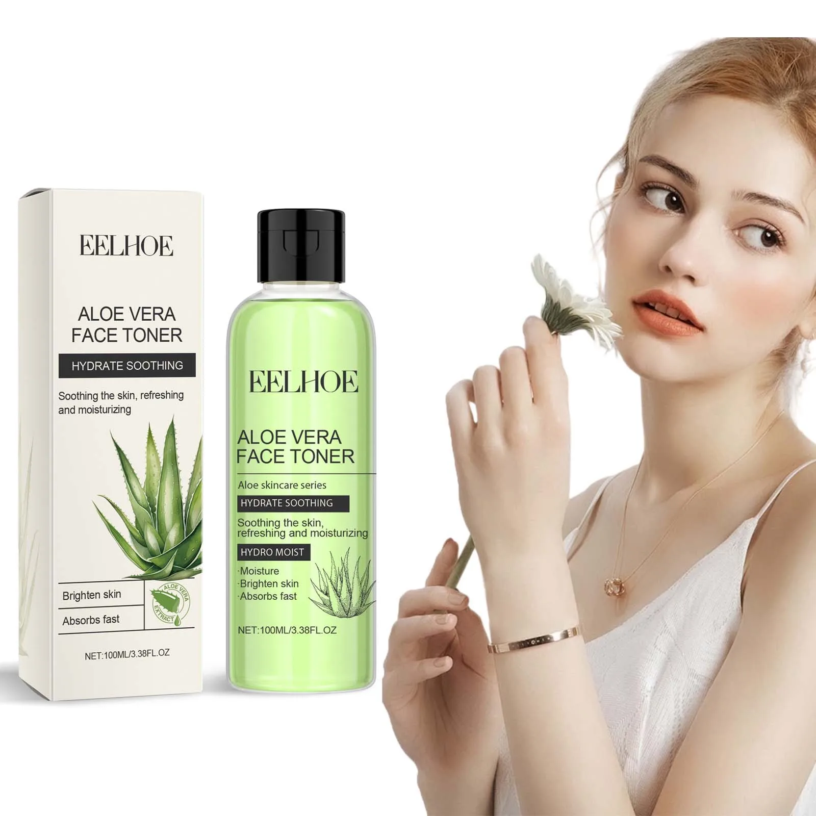 100 ml Aloe Vera Toner Tonic Feuchtigkeit Öl Kontrolle Erfrischende Verjüngung Glatte Gesichts Feuchtigkeitsspendende Toner Serum Hautpflege Neue Image