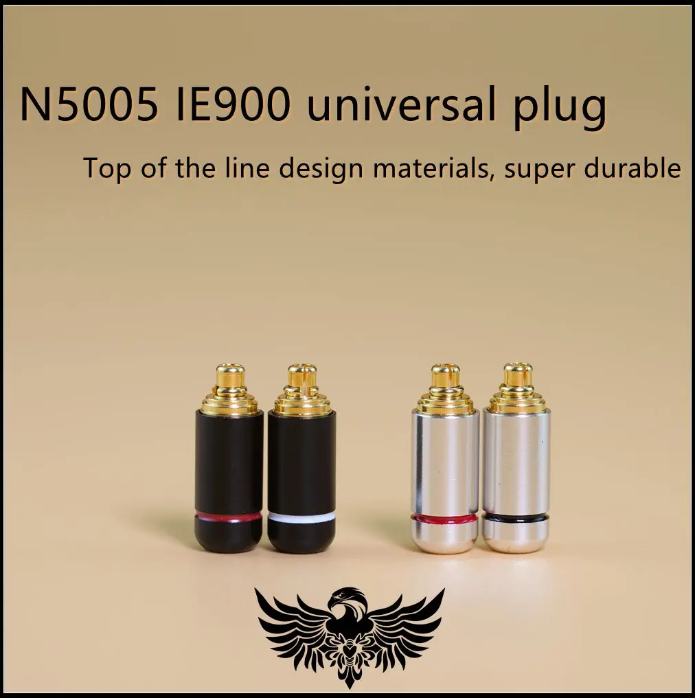 N5005 IE900 IE600 IE300 Kompatibler Stecker EarpHone Upgrade-Kabelstecker CEMA-Zertifizierung Eagle Logo Image