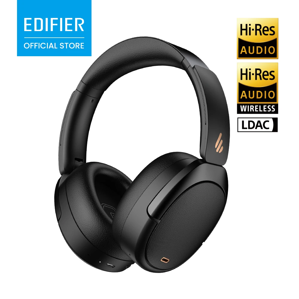 Edifier WH950NB Kabellose Over-Ear-Kopfhörer Hybrid ANC -49dB Hi-Res LDAC Bluetooth V5.4 80 Std. Spielzeit Schnelles Laden KI-Anruffunktion Image