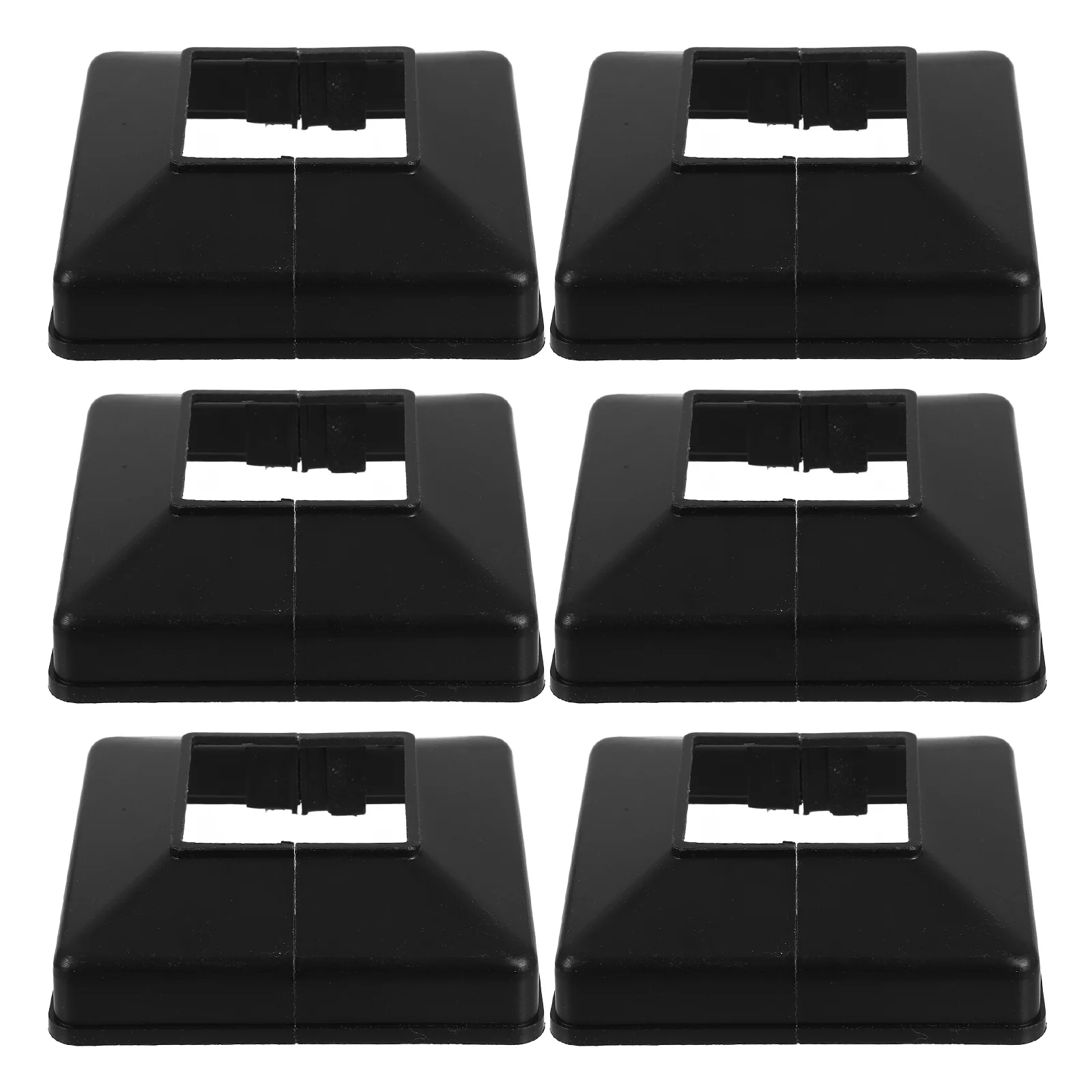 6-teilige Geländerabdeckung, Laternenpfahl, Rock, Zaun, Schutz, Handlauf, Basis, Railer, Terrassendielen, kleine PVC-Kappen