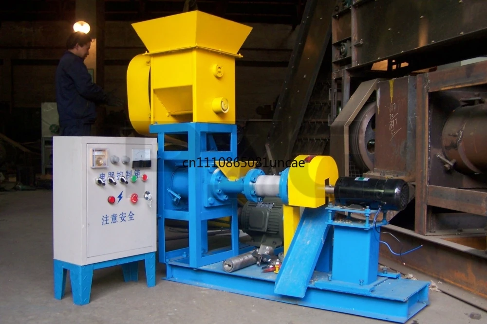 40~50KG/H 220V/380V Schwimmende Fischfutter-Pelletiermaschine Trockene Fischfutter-Extrudiermaschine Image