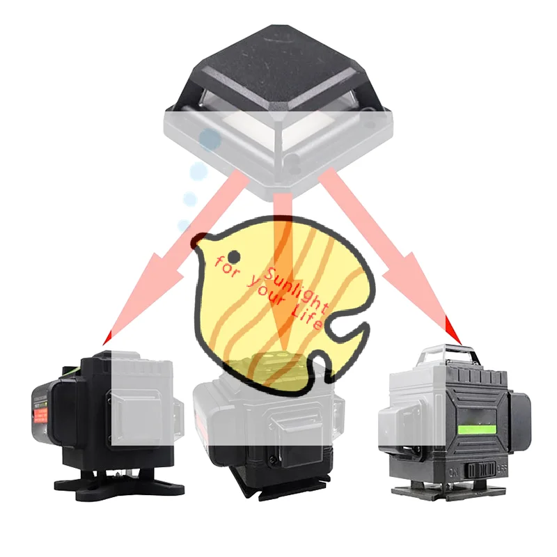 1 Set Laserniveau-Schutzglas für 4D-Laser, wasserdicht, selbstnivellierend, vertikales und laserniveau-Schutzglas, Fensterschutzabdeckung Image