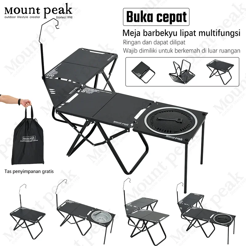 Mount Peak Outdoor Camping IGT Taktischer Tisch mit Zubehör, Leichter Multifunktionaler Klappbarer Outdoor-Tisch mit Stauraum Image